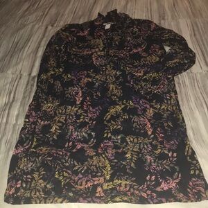 H&M Black Floral Dress